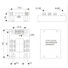 LDG 三相電機正反轉固態(tài)繼電器SSRRR2A48D550系列