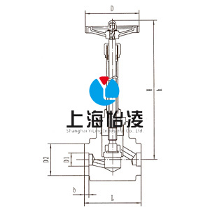 DJ61Y-160P低溫高壓長(cháng)軸截止閥圖紙 DJ61Y-160P低溫高壓長(cháng)軸截止閥圖紙