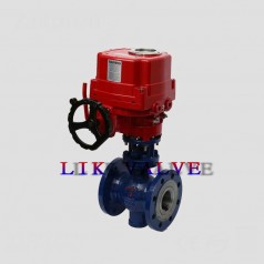 進(jìn)口電動(dòng)防爆V型球閥-紙漿、礦漿V型切斷球閥