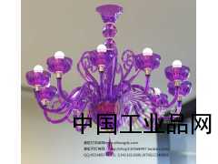 供應蠟燭水晶燈簡(jiǎn)約歐式吊燈 紫虹燈飾