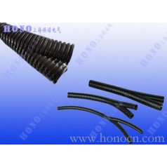 雙層開(kāi)口波紋軟管 尼龍雙拼管 雙拼剖開(kāi)型塑料波紋管 雙層開(kāi)口阻燃管