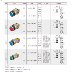 特價(jià)銷(xiāo)售 LA39(C)，(C1)(C2)(C3)系列按鈕【金屬中座】